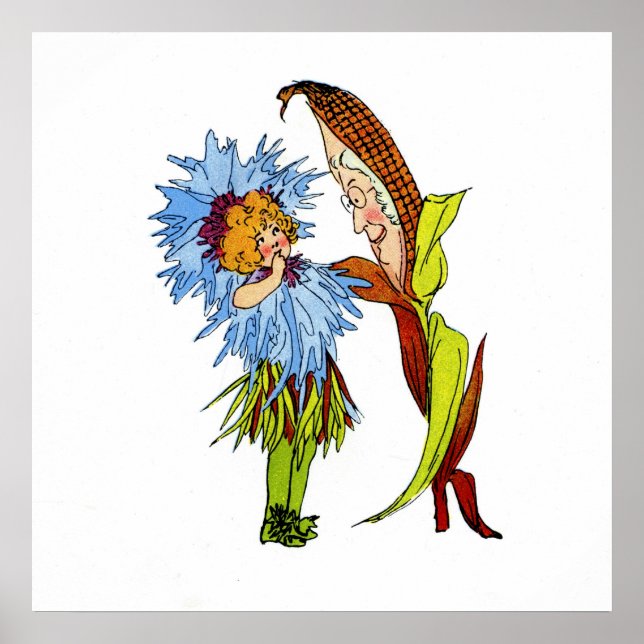 Pôster Flor de milho (Frente)