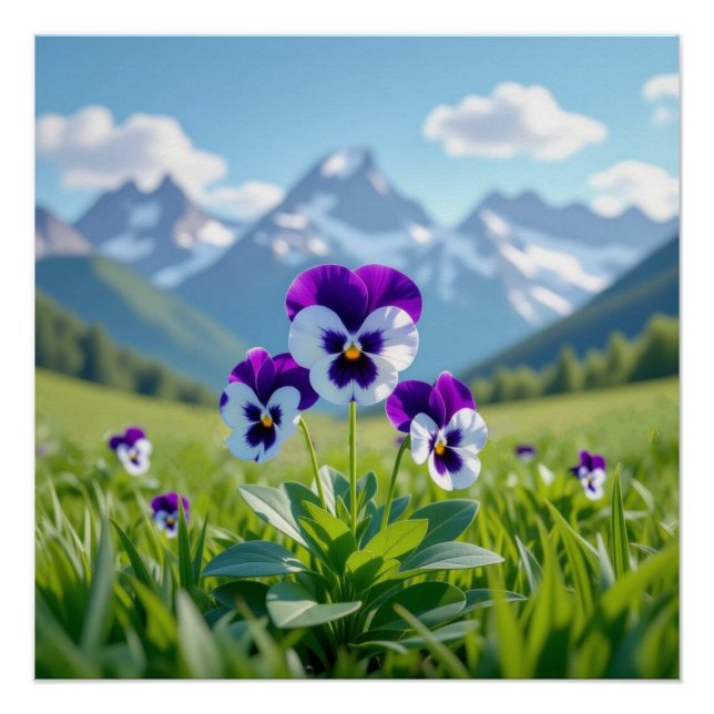Pôster Flor de Pensamento (Frente)