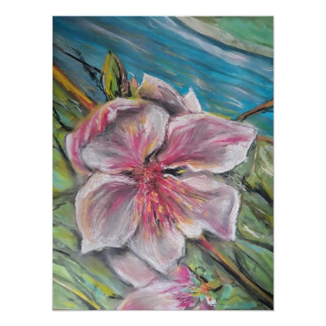 Pôster Flor de pêssego (Frente)