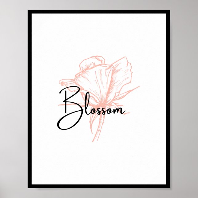 Poster Flor de Primavera Flor Floral Bloqueio Floral Flor (Frente)