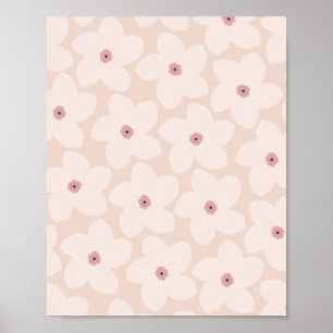 Poster Flor de Rosa Encantada Retro
