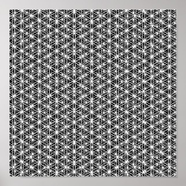 Pôster Flor De Vida Intriciada Em Curso 4 (Frente)