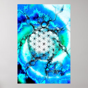 Poster Flor De Vida - Maneiras Coloridas 2