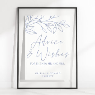 Poster Flor de Vinca Conselhos e Desejos Simples para Cas