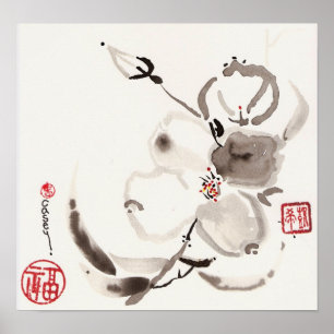 Pôster Flor do branco