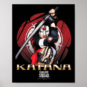 Poster Flor do Esquadrão de Suicídio Katana