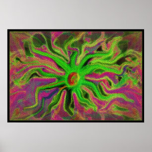 Pôster flor do mosiac