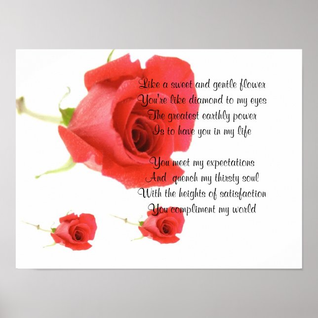 Pôster Flor doce e gentil (Frente)