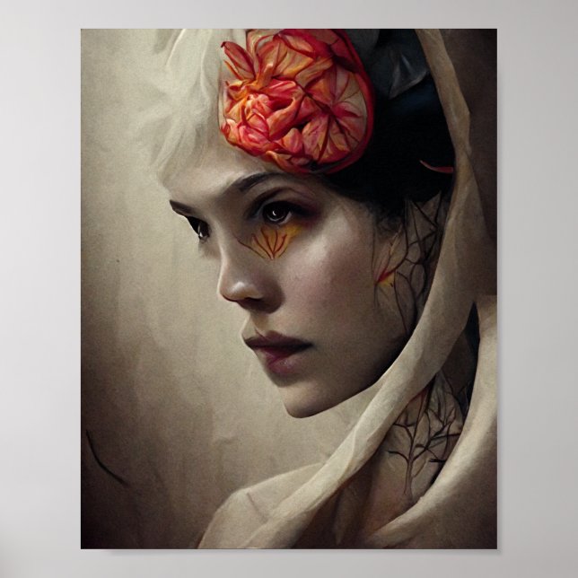 Poster Flor e Osso 4 Fantasia Gótica Surreal (Frente)