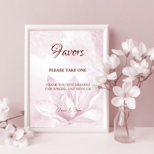 Poster Flor Eetérea Magnolia, Favores De Casamento