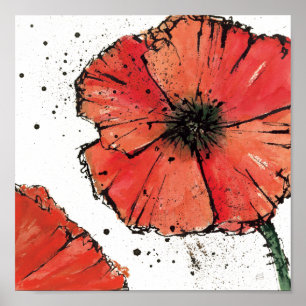 Poster Flor em um fundo branco