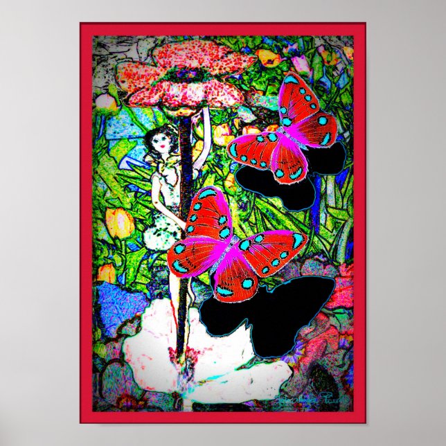 Pôster flor Fayry (Frente)