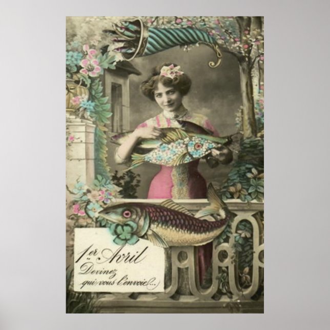 Pôster Flor Fish Cornucopia Poisson d'avril (Frente)