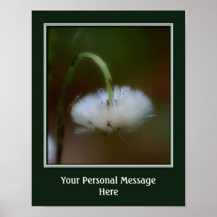 Pôster Flor Fluffy Personalizado