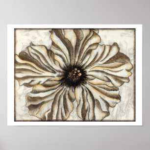 Poster Flor Fresco no Fundo do Tan