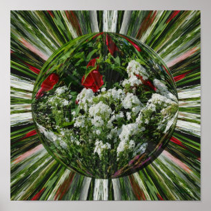 Pôster Flor Garden Energies Floral Abstrato Art