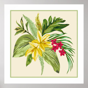Pôster Flor havaiana nativa do hibiscus