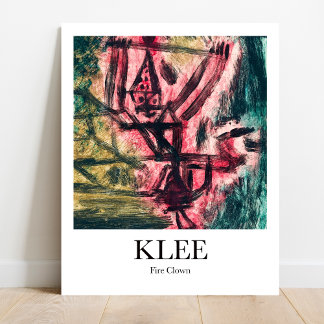 Poster Flor I (Palhaço de Fogo) de Paul Klee