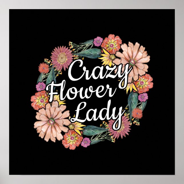 Poster Flor Louca - Zinnia Gardener (Frente)