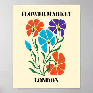 Poster Flor Market Editable London