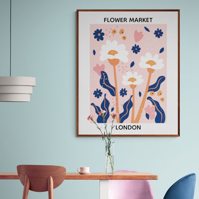 Poster Flor Market Editable London (Criador carregado)