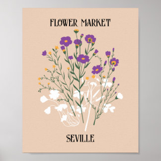 Poster Flor Market Editable Seville