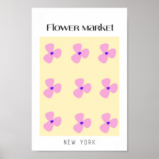 Poster Flor Market New York