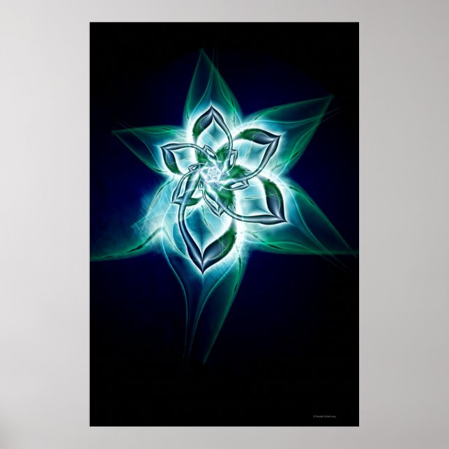 Poster flor mística (Frente)