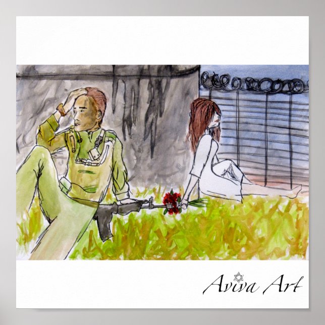 Pôster Flor no barril (Frente)