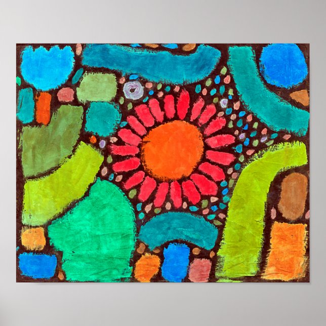 Poster Flor no Vale, Klee (Frente)