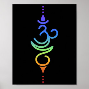 Poster Flor Om Yoga Minimalista Simples