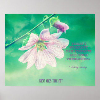 Pôster Flor para um futuro mais saudável