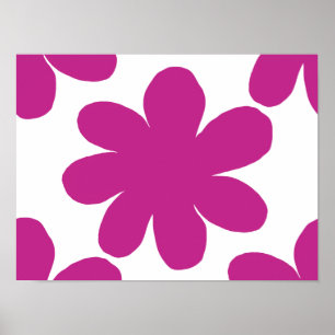 Poster Flor rosa