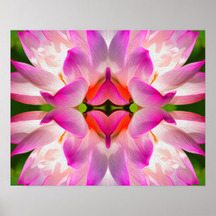 Poster FLOR RÚPIDO - Arte Fractal -