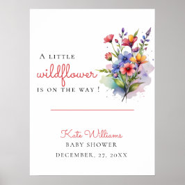 Poster Flor Selvagem Bebê em flor