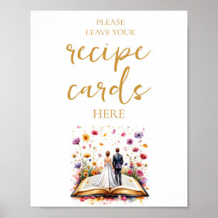 Poster Flor Selvagem Deixe seu Cartão de Receita Aqui Sin