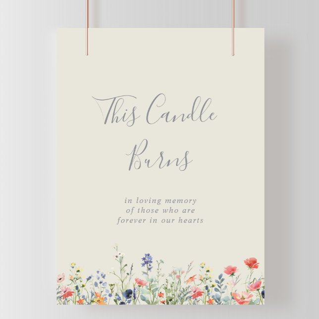 Poster Flor Selvagem Multicolorido Radiante Esta Vela Que (Criador carregado)