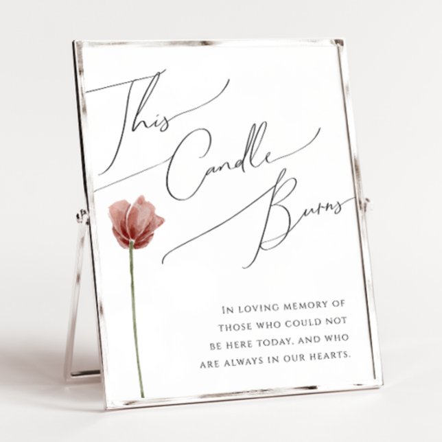 Poster Flor selvagem simples | Este Sinal de Queimadura d (Criador carregado)