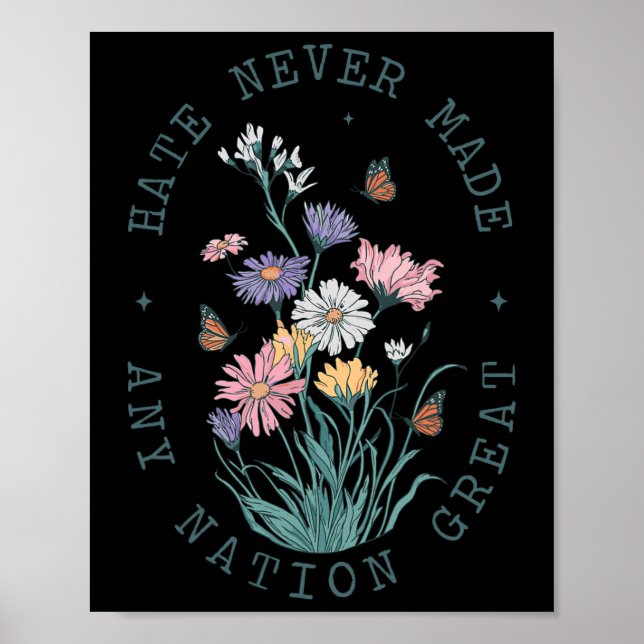 Poster Flor Silvestre Anti Trump (Frente)