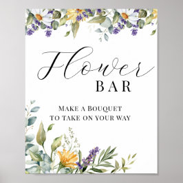 Poster Flor Silvestre Bloom | Floral Campestre | Barra de