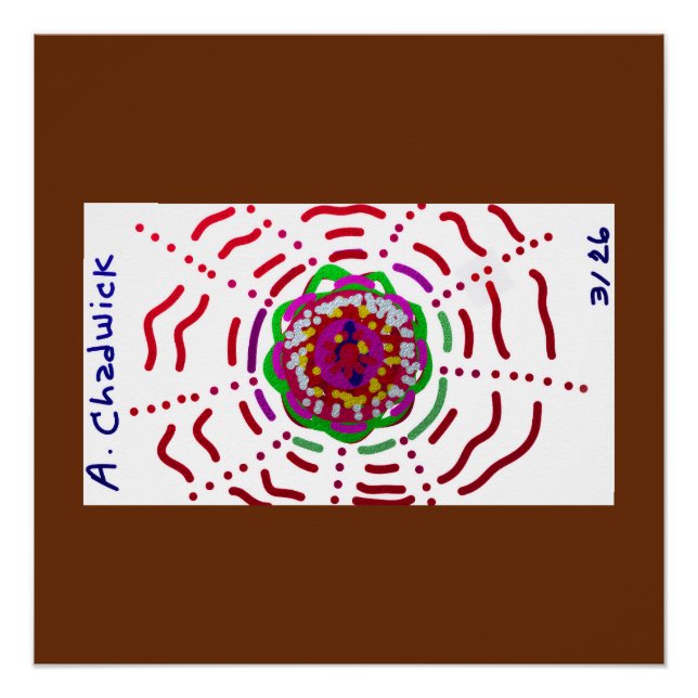 Pôster Flor SunClock (Frente)