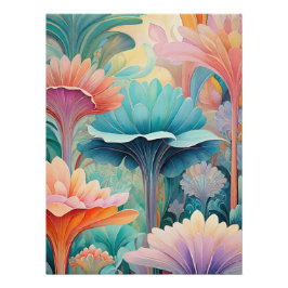 Pôster Flora 2 Floral Pastel Poster