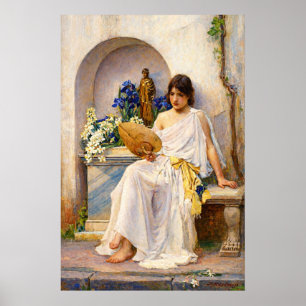 Poster Flora por John William Waterhouse
