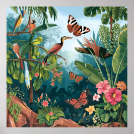 Poster Flora Tropical e Fauna das Terras Hispânicas