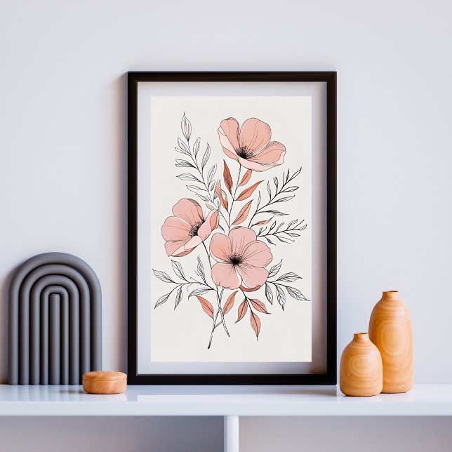 Poster Floração Botânica Rústica (Criador carregado)