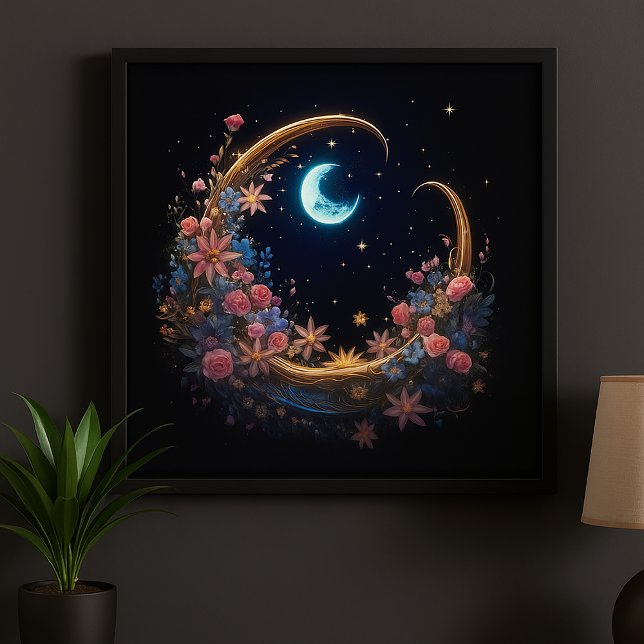 Poster Floração Crescente Dourada (Criador carregado)