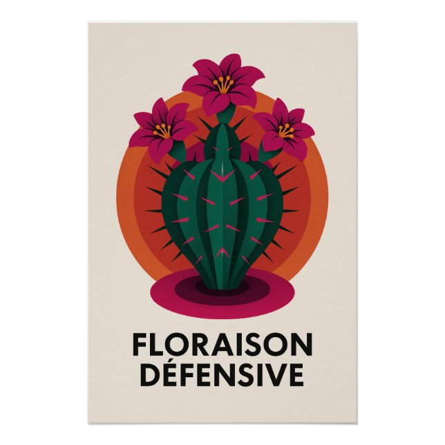 Pôster Floraison Défensive – La douceur piquante (Frente)