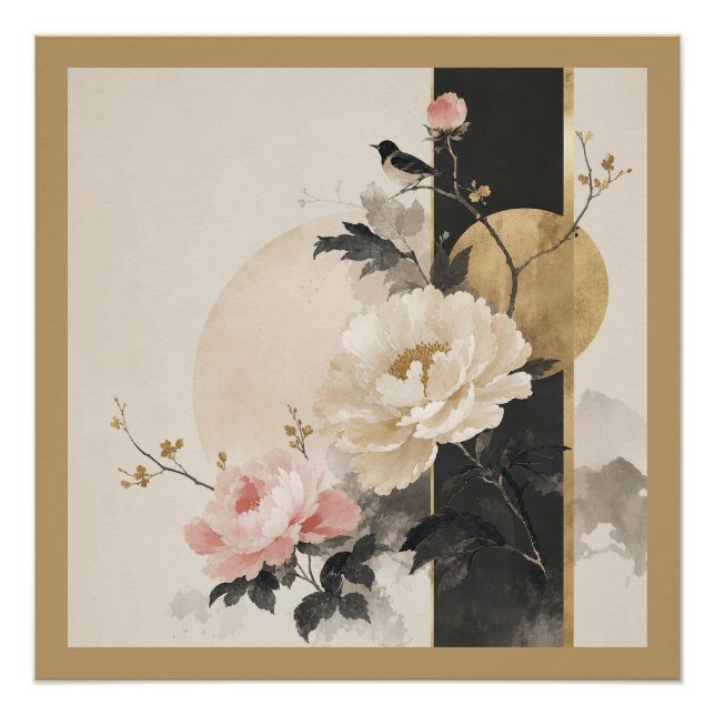Pôster "Floral Abstrato" (Frente)