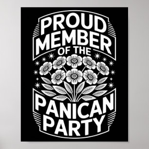 Poster Floral Anti Trump Partido Panamericano
