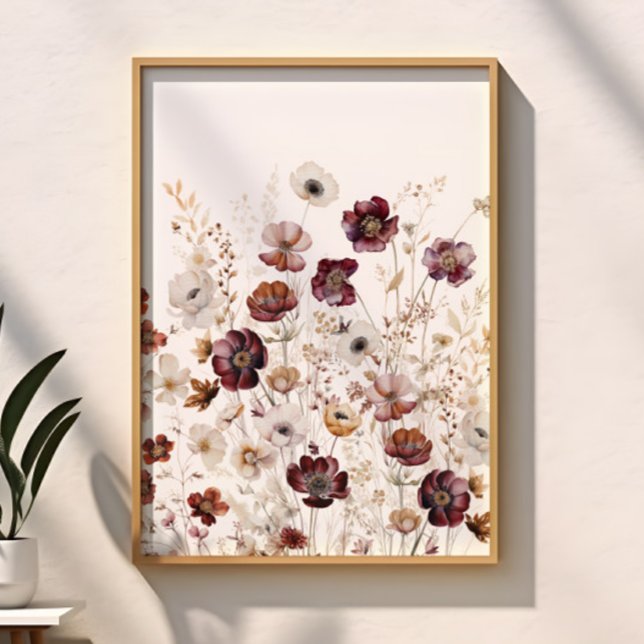 Poster Floral Aquarela Moderna (Criador carregado)